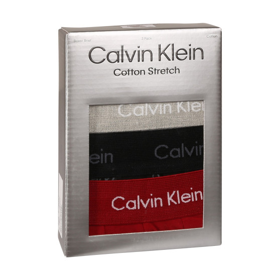 3PACK bokserki męskie Calvin Klein wielokolorowe (NB3057A-QYP)